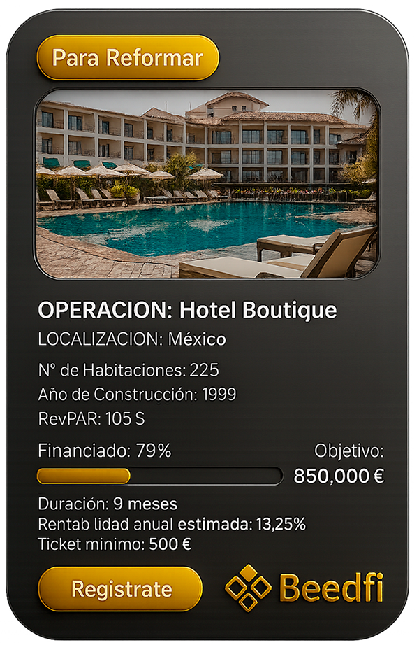 01 inversion reforma hotel tokenizado